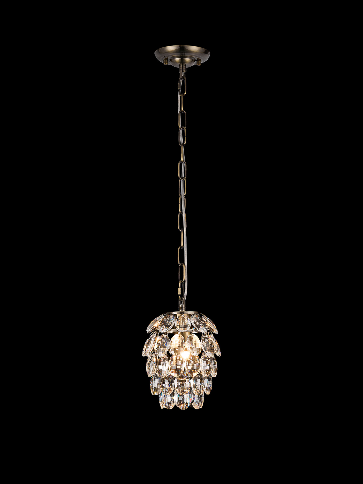 IL32839AB  Coniston Pendant 1 Light Antique Brass